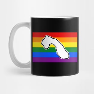 Cormorant Island BC - Rainbow Pride Flag - LGBT Colours - CormorantIsland Mug